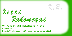 kitti rakonczai business card